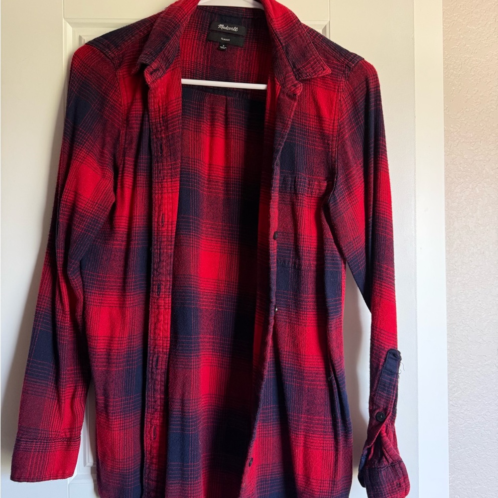 Madewell Flannel Button Down Shirt